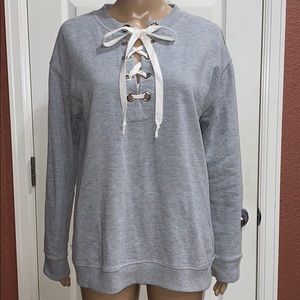 ❤️Active USA SweatShirt With String Tie Detail